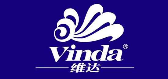 藍色經典，柔美舒適，高雅潔凈的生活衛生用品品牌-Vinda維達-LOGO設計內涵與品牌設計欣賞